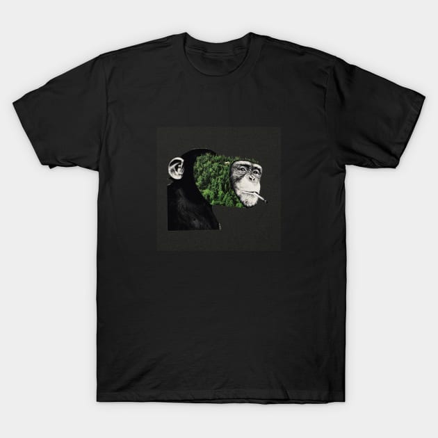 chimpanzees miss the forest T-Shirt by Panggahs